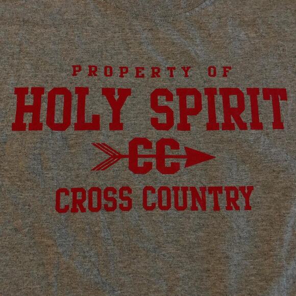 Grey ‘Property Of Holy Spirit Cross Country’ Graphic Tee - Picture 2 of 3